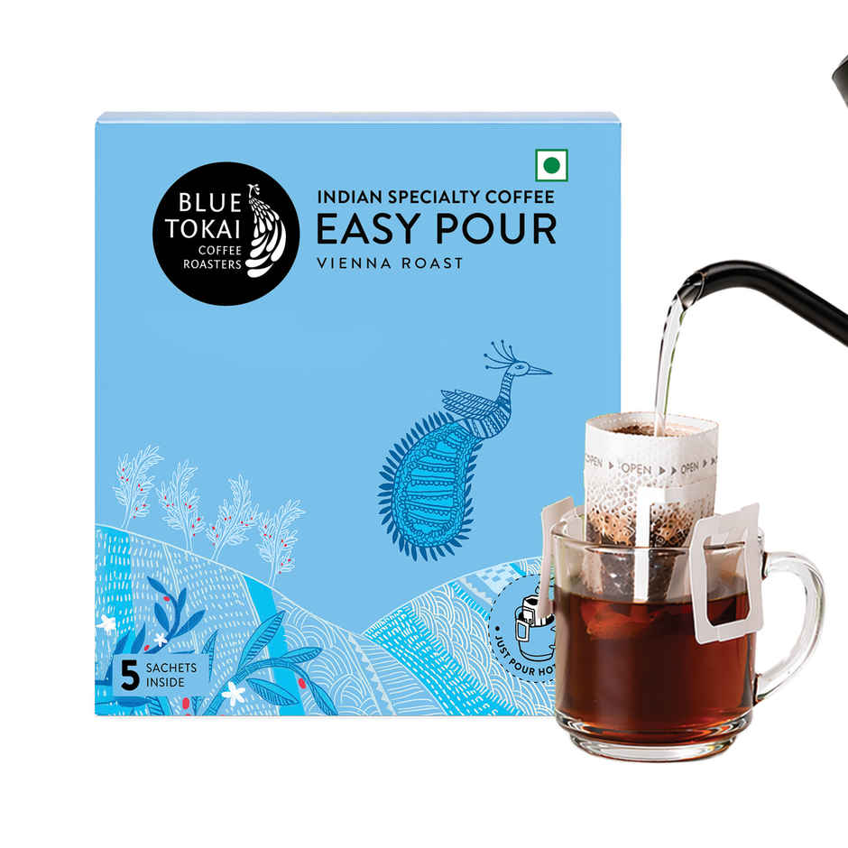 Blue Tokai Easy Pour Vienna Dark Chocolate Dark Roast Hot Brew Coffee