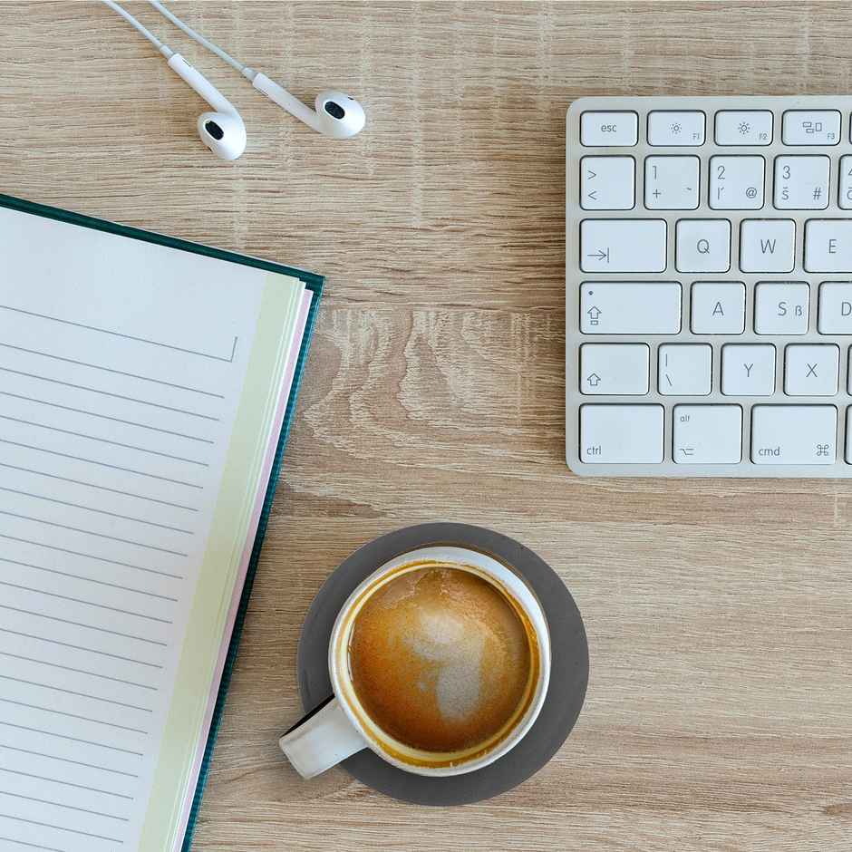 Kuber Industries Coaster | Round Drink Coasters | Foam Tea Coasters | 6 Piece Set | Gray