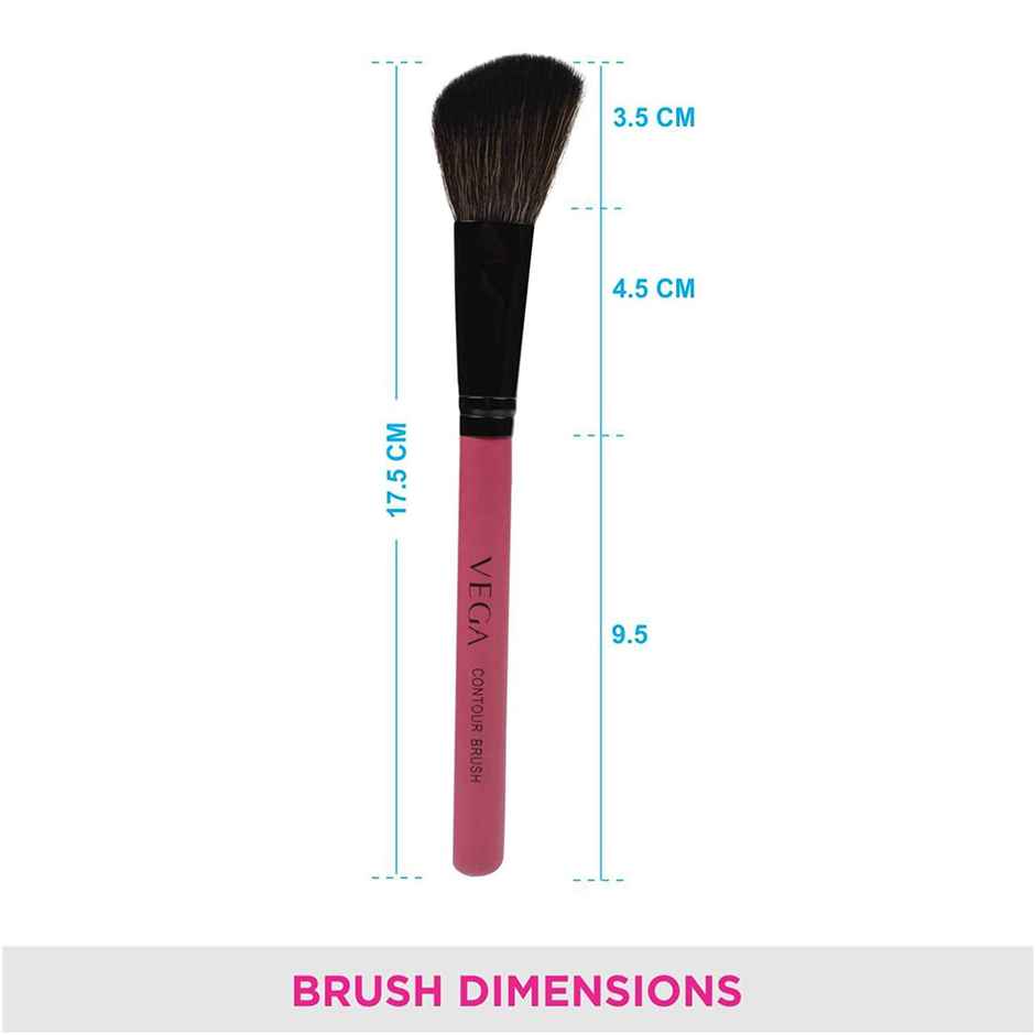 VEGA Contour Makeup Brush For Flawless Application With Soft Bristles (Mbp-03)