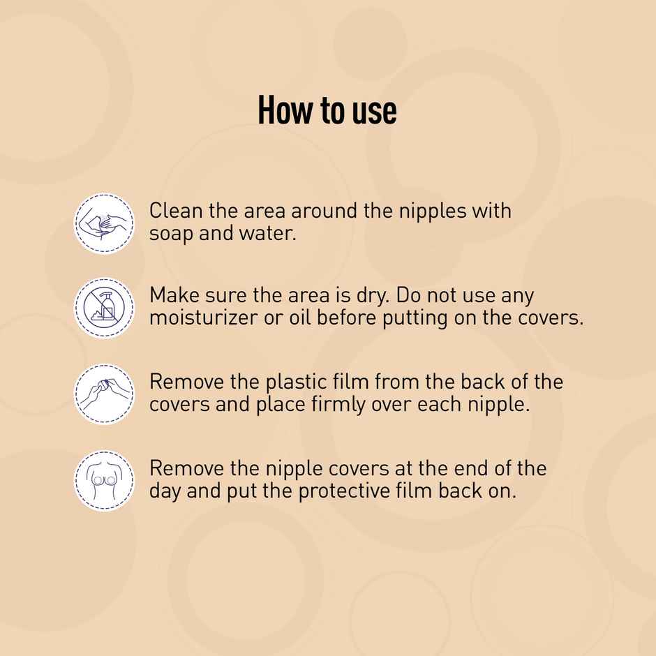 Sirona Reusable and Invisible Silicon Nipple Covers for Women | Adhesive Silicone Breast Pads