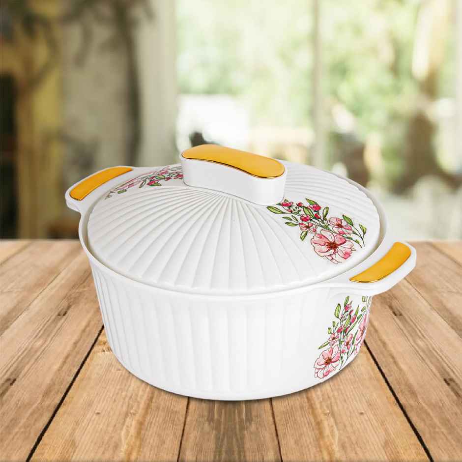 Cello Sonet Insulated Inner Steel Casserole For Roti Hot Box Hot Pot Chapati Box Assorted