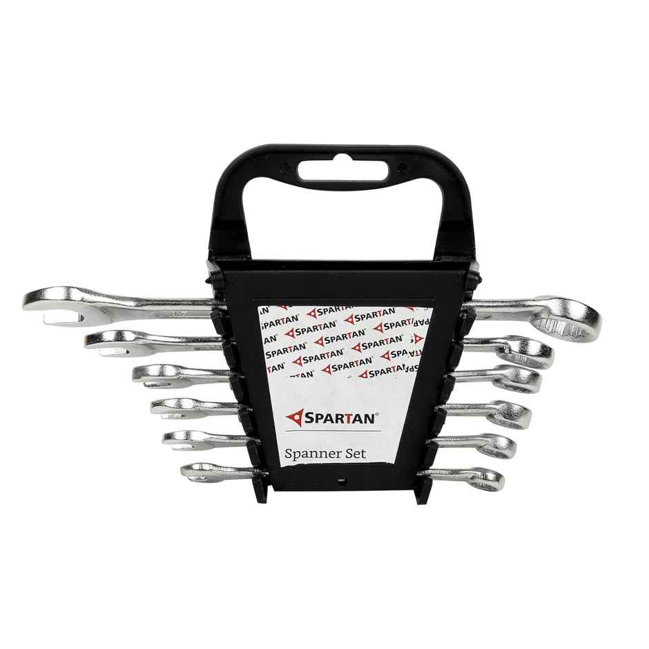 Spartan Carbon Steel Combination Spanner Set/Wrench Set/Tool Kit Multipurpose