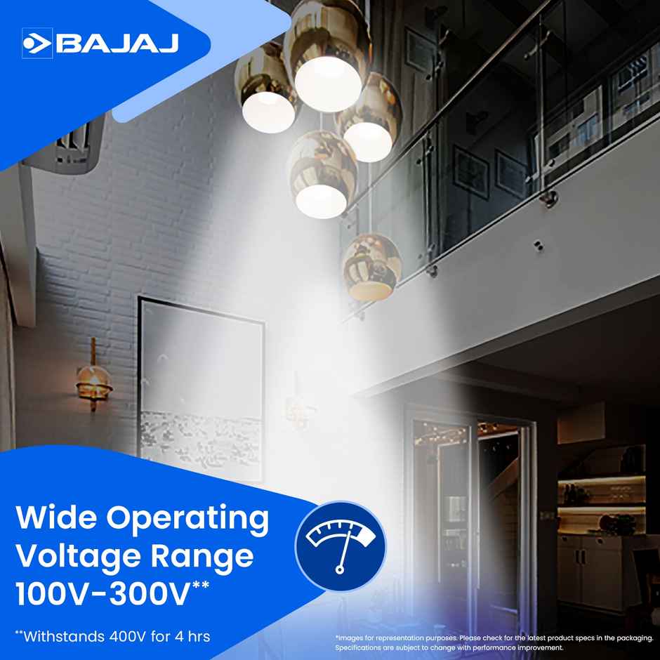 Bajaj LEDZ 30W Rechargeable Emergency Inverter LED Bulb | B22 Base Holder
