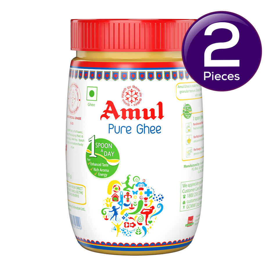 Amul Pure Ghee Pet | Jar Combo