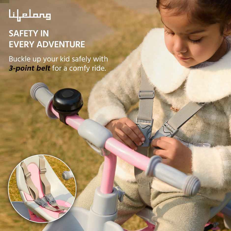 Lifelong 2 In 1 Tricycles For Kids Age Group 2-5 Years Parental Control Tricycle LLKPCTC04