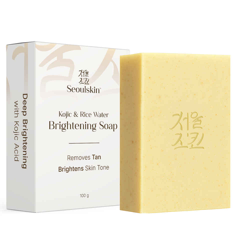 Seoulskin Kojic & Rice Soap | Brightening | Dark Spots, Tan Removal | All Skin Types