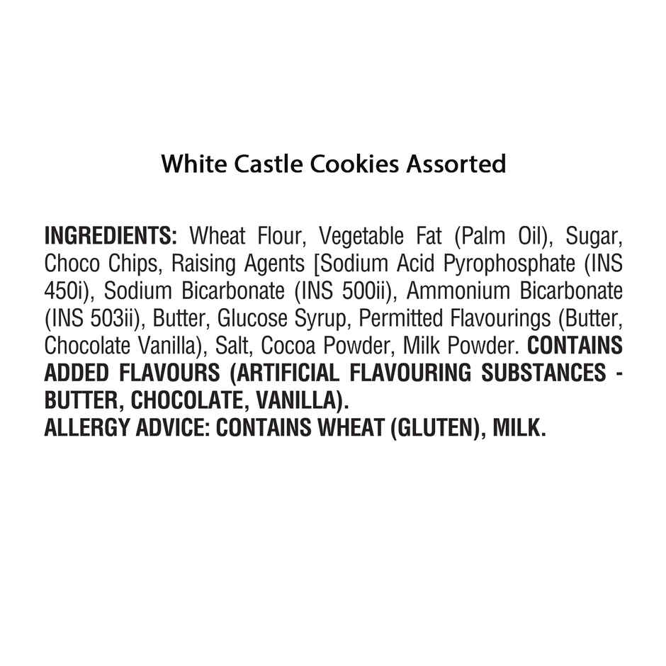 White Castle Assorted Cookies