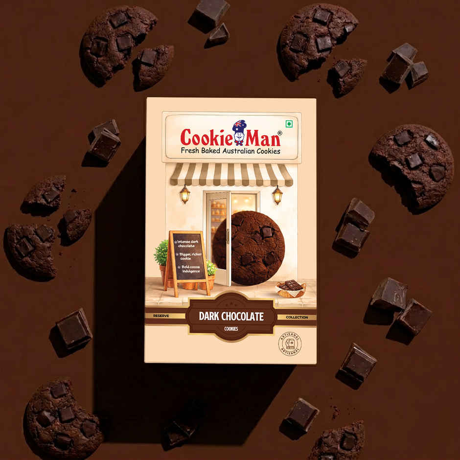 CookieMan Premium Dark Chocolate Cookies Biscuits