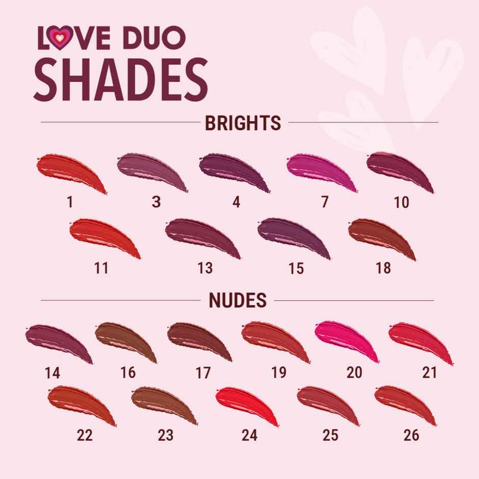 Blue Heaven Love Duo 2 in1 Dual Sided Lipstick for women - 11