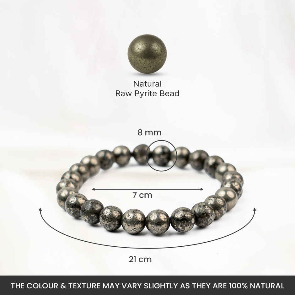 Astrotalk Raw Pyrite Bracelet | Natural Gemstones | Pack of 1
