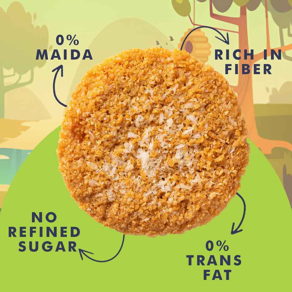 Unifit Oats Coconut Cookies | Delightfully Crunchy | Rich in Fiber and Protein Combo 