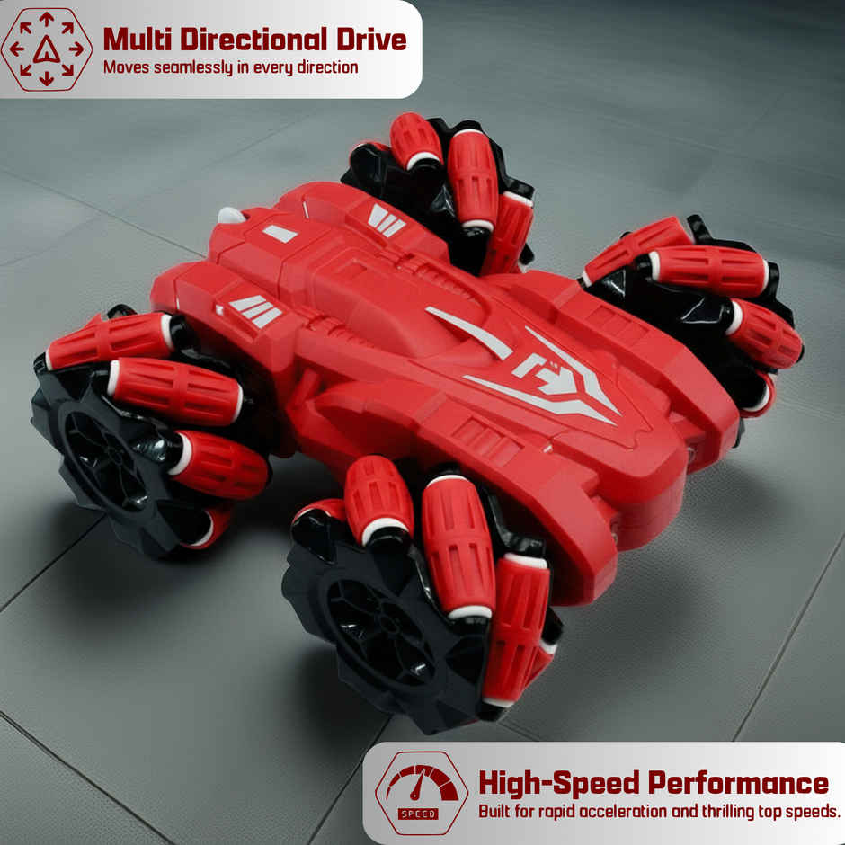 Race n Roll 2.4G Remote Control Stunt Car Red