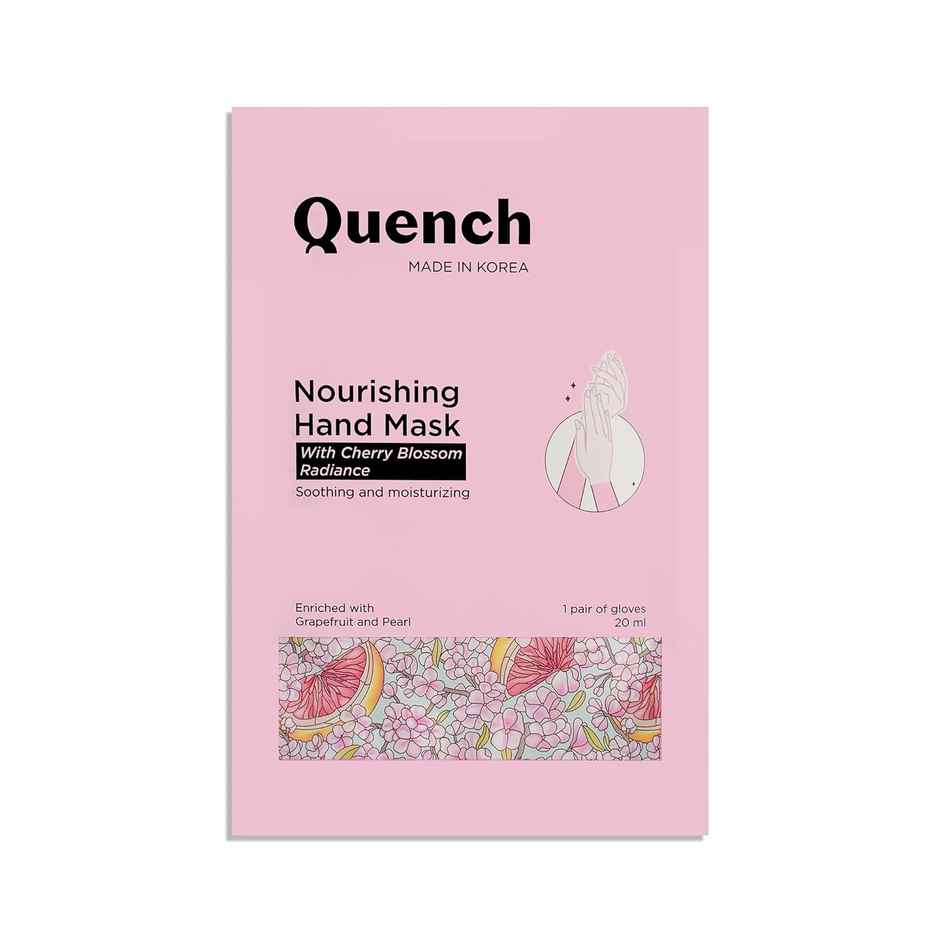 Quench Nourishing Manicure Hand Mask | With Mon Cherry Radiance