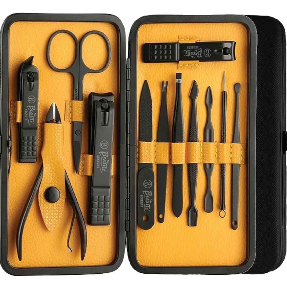 Beaute Secrets 12 in 1 Nail Clipper Set Manicure Pedicure Tools With Storage Case