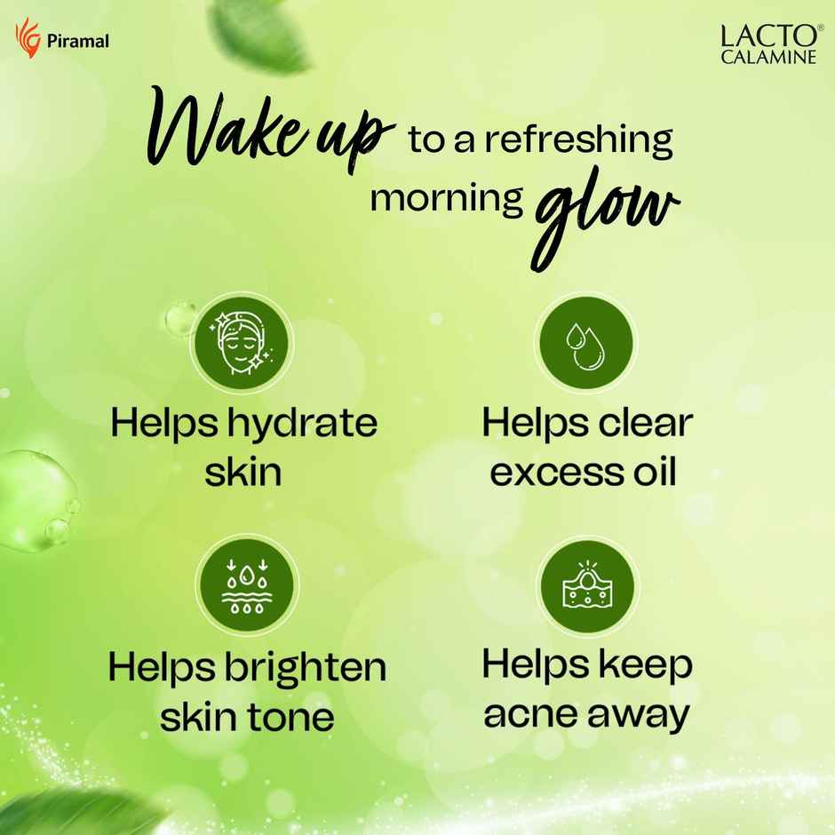 Lacto Calamine Green Tea Night Gel For Overnight Hydration & Moisturisation