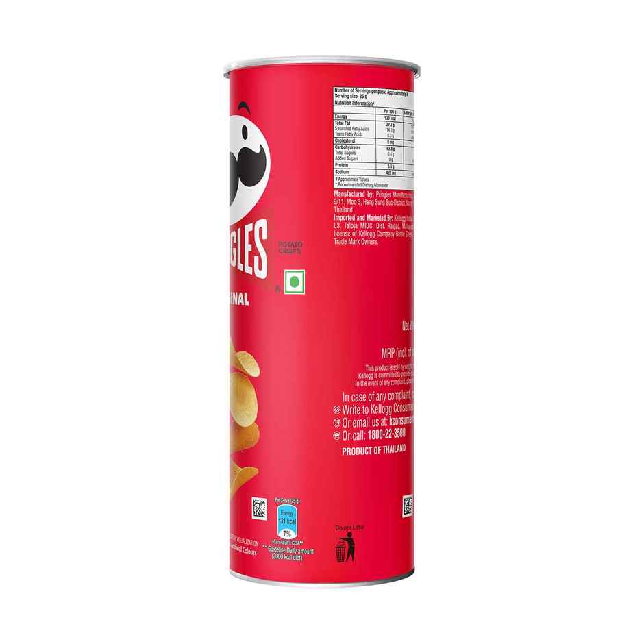 Pringles Potato Chips Original Flavour | Crunchy & Classic