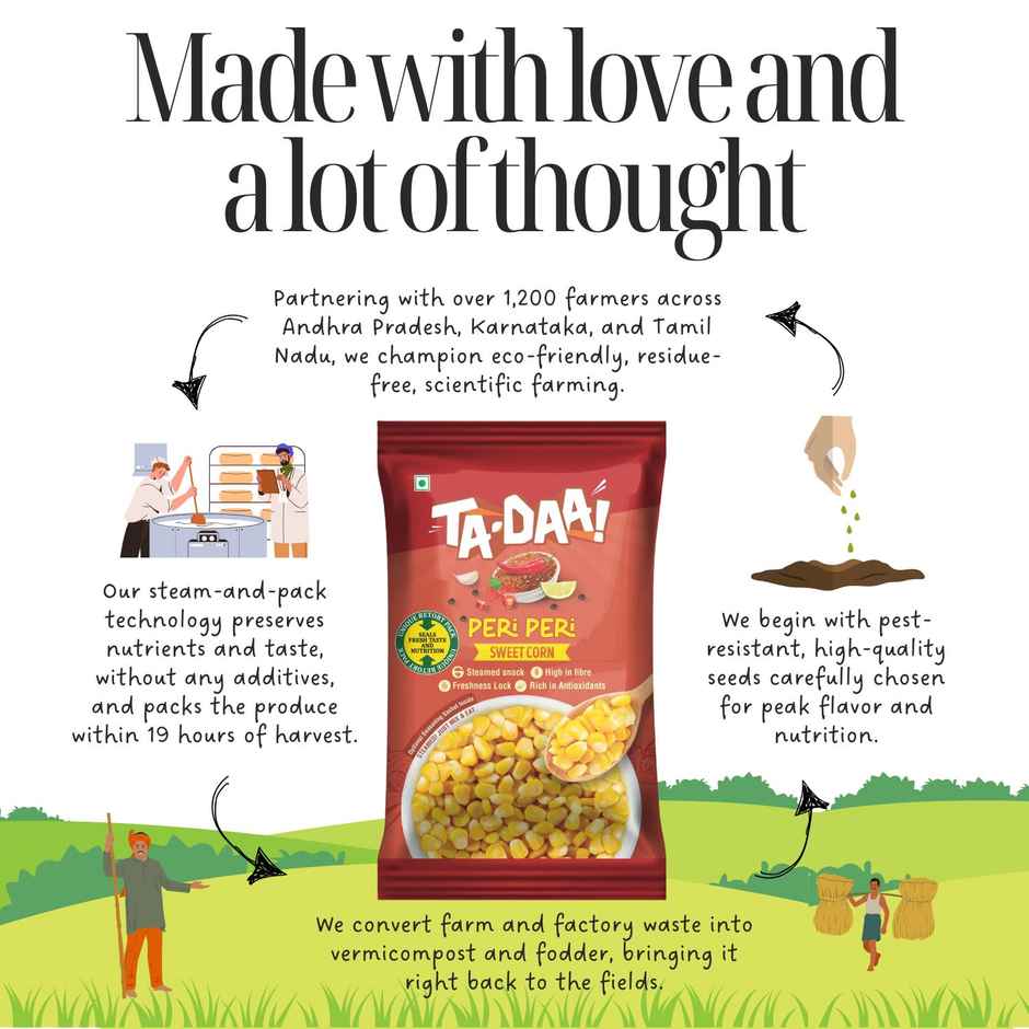 Tadaa Sweet Corn Kernels Peri Peri