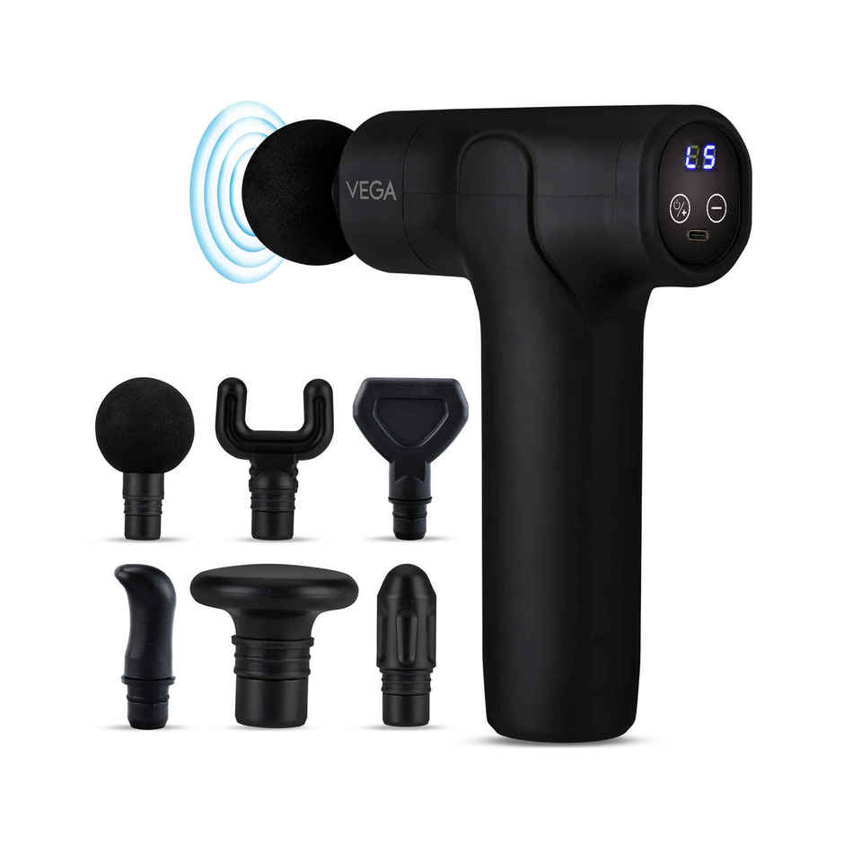 Vega Hand Massage Gun With Muscle Ease Therapy for Body Pain Relief With Touch Display - Vhmg-01