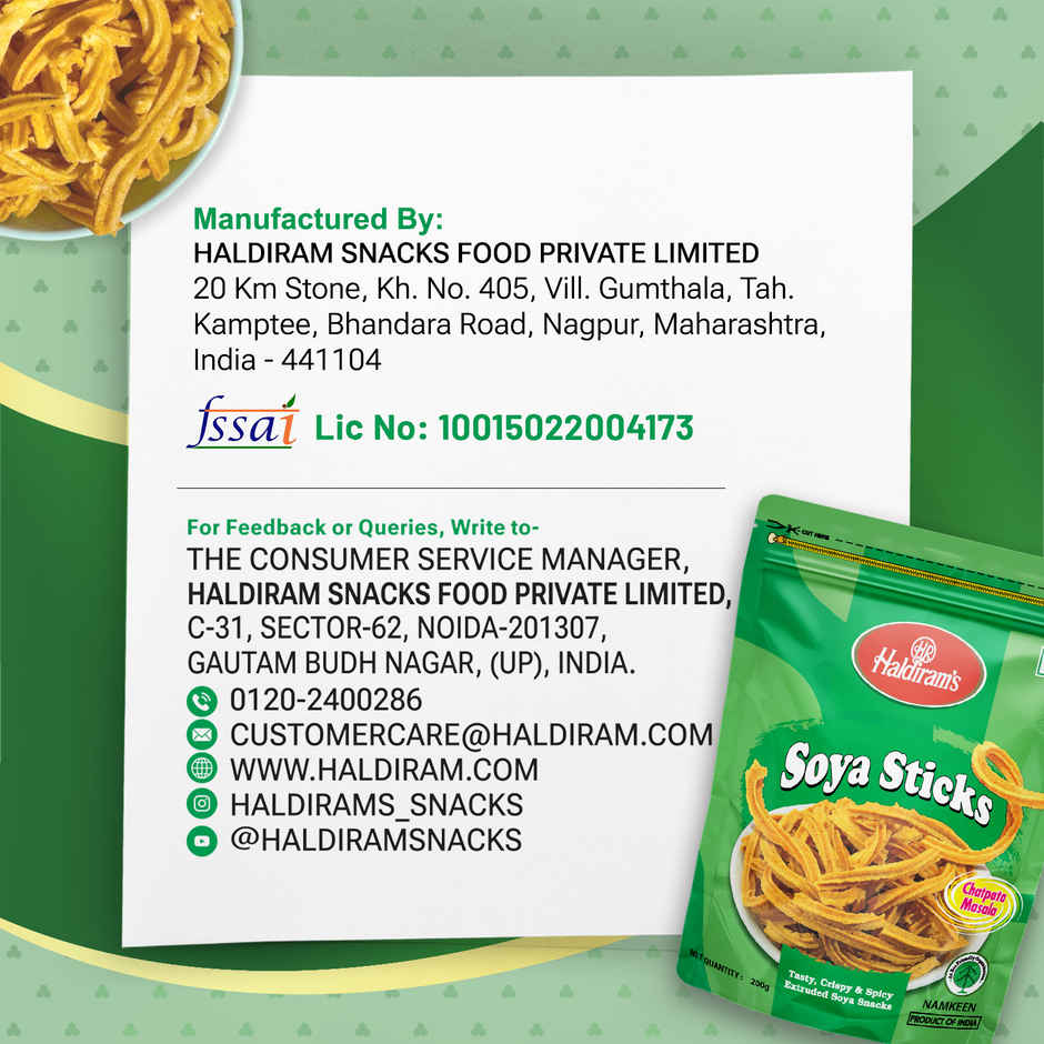 Haldiram's Soya Sticks | Savory Snack