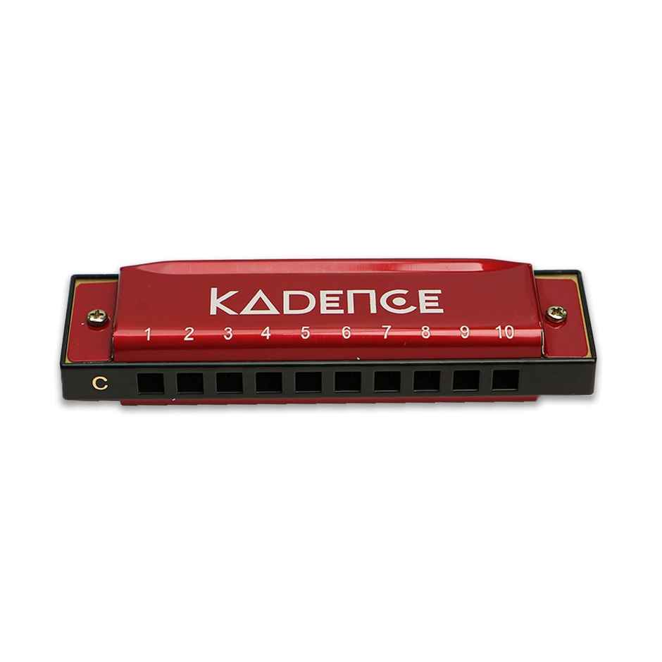Kadence Diatonic Harmonica T104, Key of C, 10 Holes, 20 Tones wt Learning Course, Rose & Hard Case