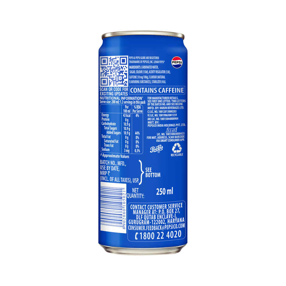 Pepsi Swag Can Soft Drink | Carbonated Beverage