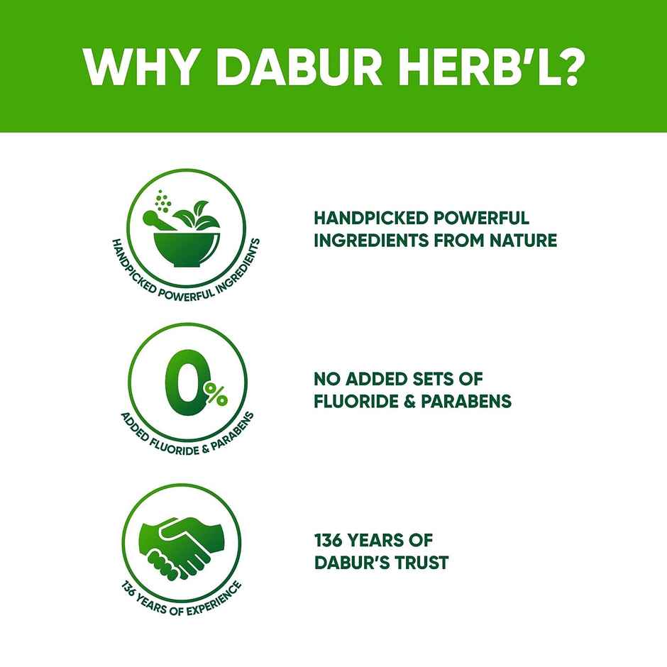 Dabur Herb'l Tulsi Anti Bacterial Toothpaste
