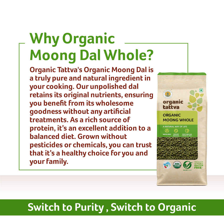 Organic Tattva Moong Dal Whole