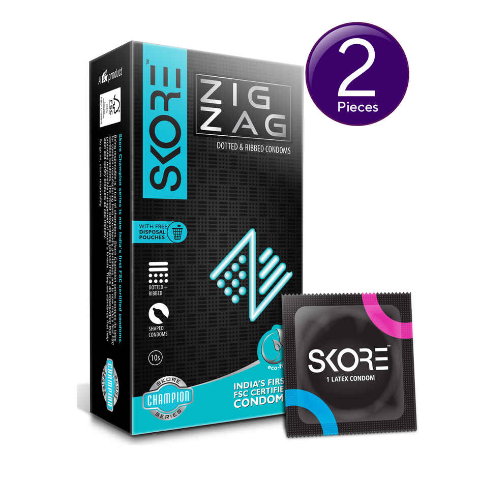 Skore Zig Zag Condoms Combo