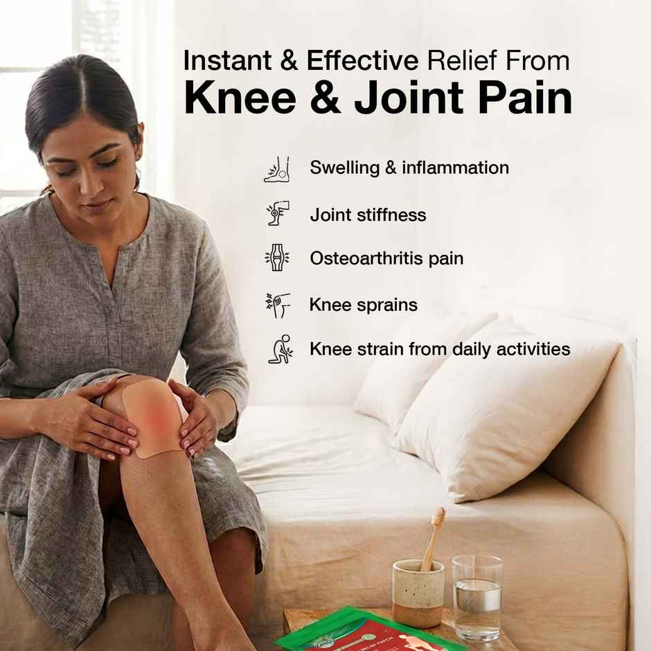 Zandu Ayurvedic Knee Pain Relief Patch (Pack of 5 patches)