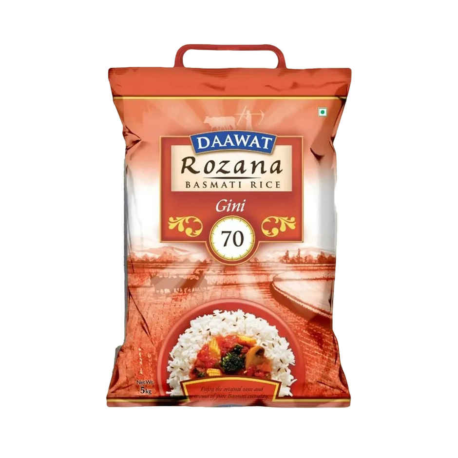 Daawat Rozana Basmati Rice Gini 70 - Buy at ₹351 Online | Instant ...