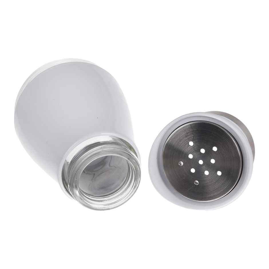 Kuber Industries Salt Shaker Box | Stainless Steel Pepper Shaker Box-White