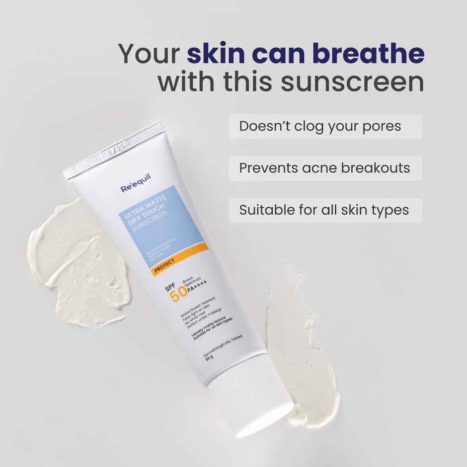 Re'Equil Ultra Matte Dry Touch Sunscreen SPF 50 PA++++