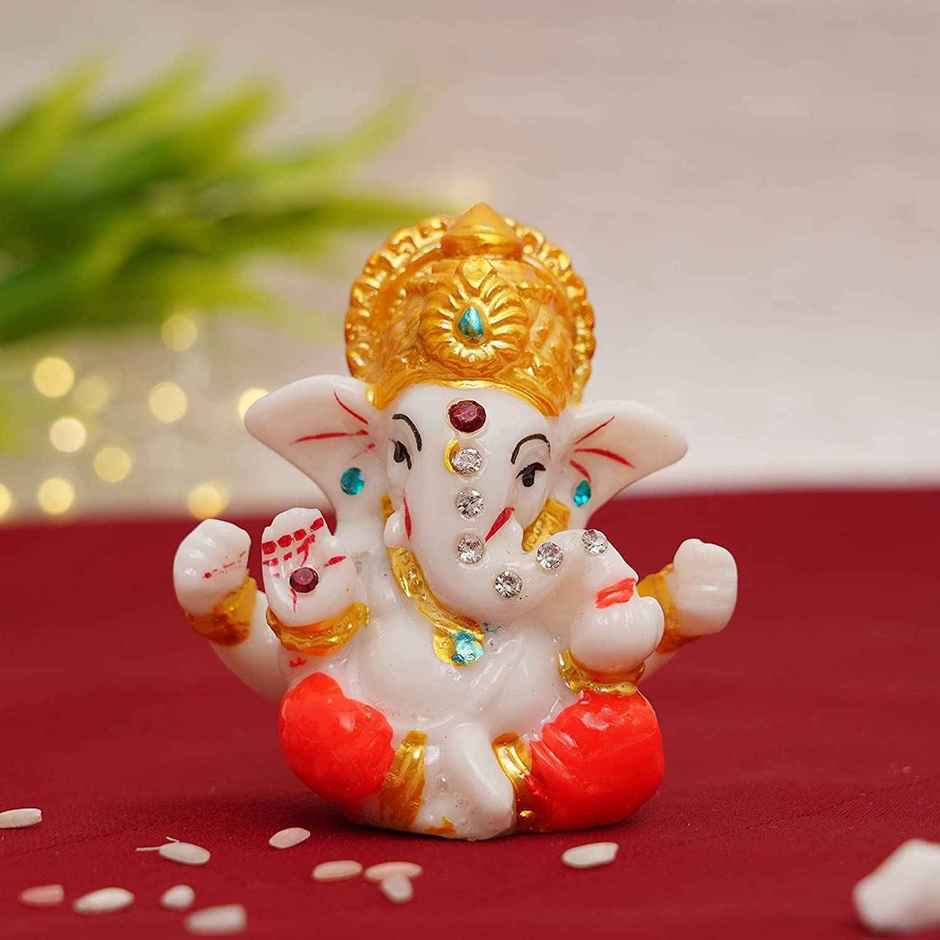 TIED RIBBONS Resin Ganesha Idol | 2.3 in