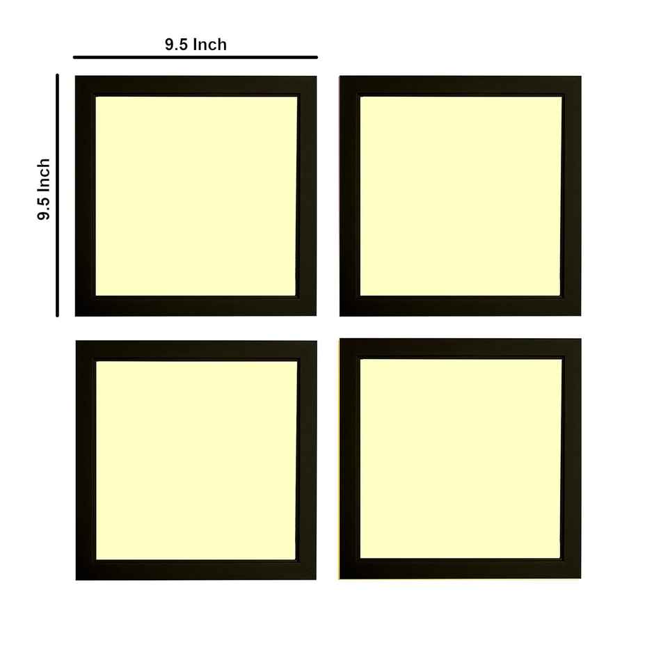 Indianara Set of 4 Kids Room Decor Framed Wall Hanging Laminated Matt Art Prints