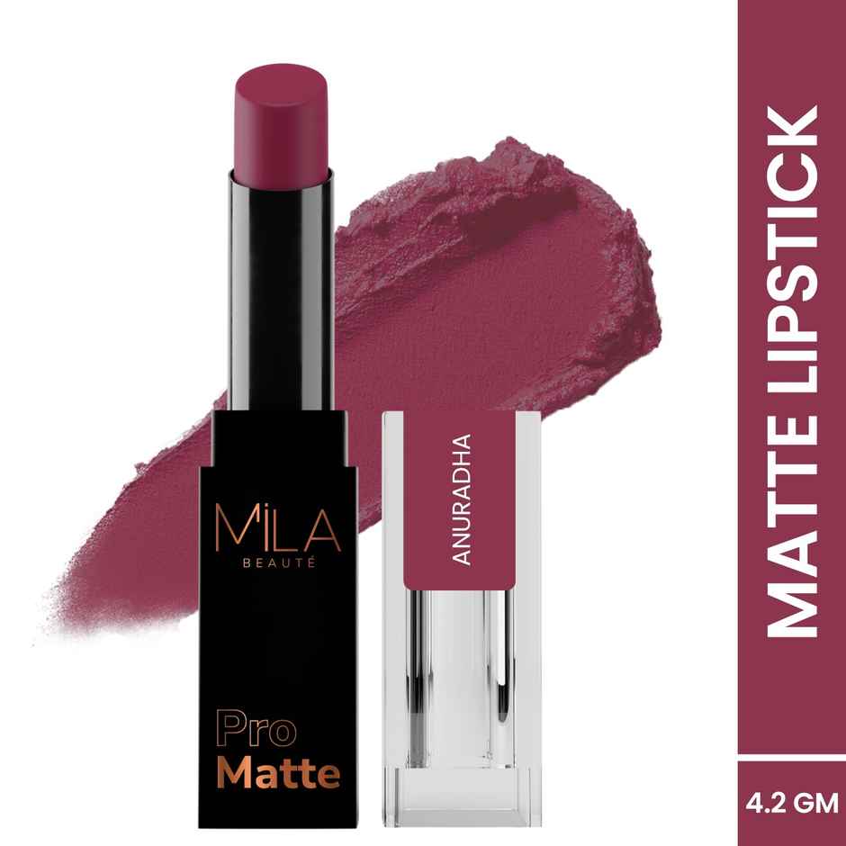 Mila Beaute Pro Mattes Lipstick Luxurious Creamy Matte Texture - 15 Anuradha
