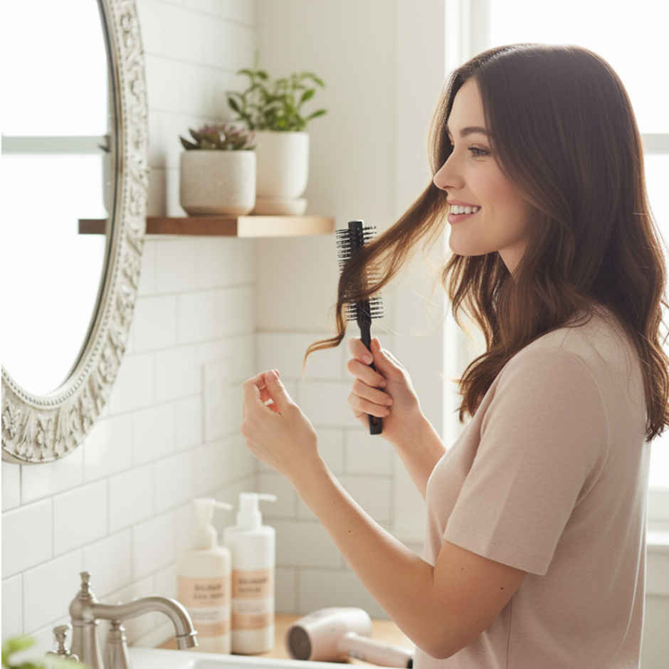 Midazzle Premium Round Best Hair Brush for All Hair Types | Assorted
