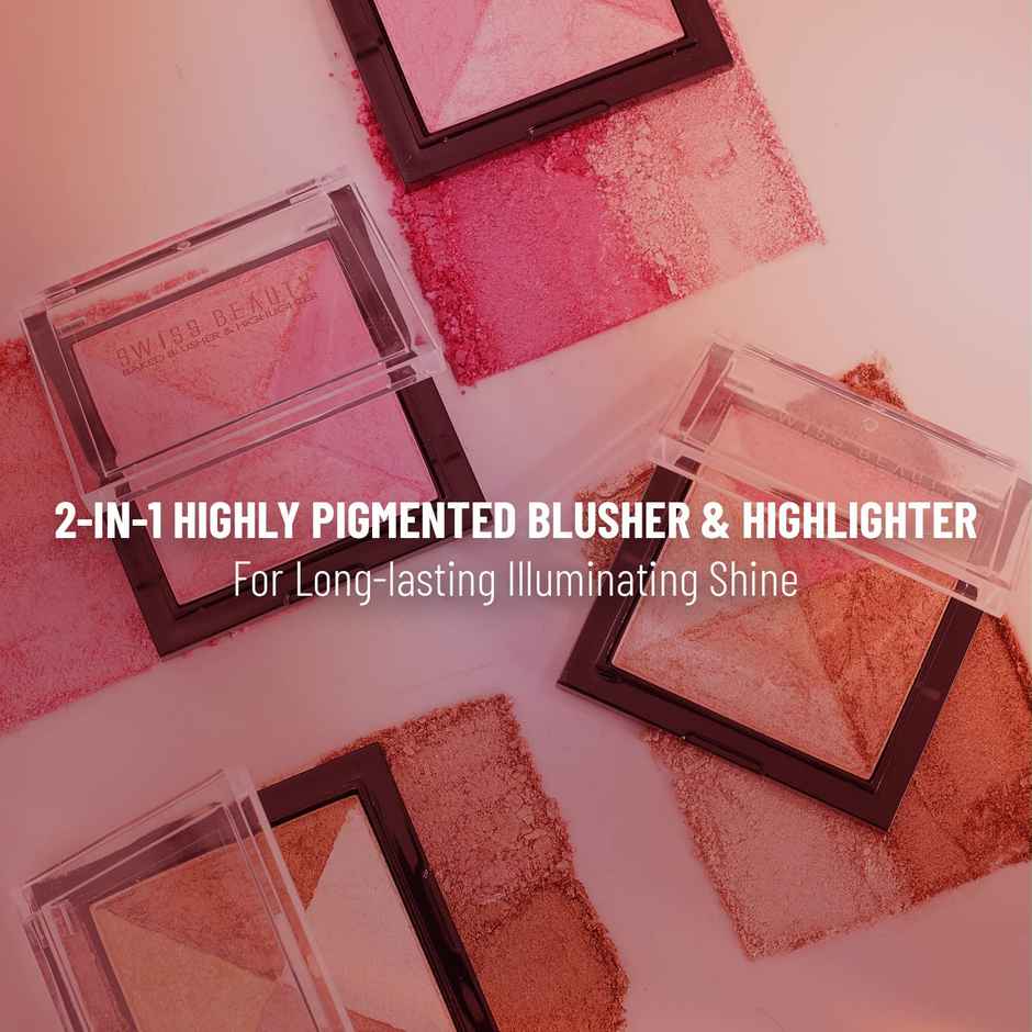 Swiss Beauty Baked Blusher & Highlighter - 04