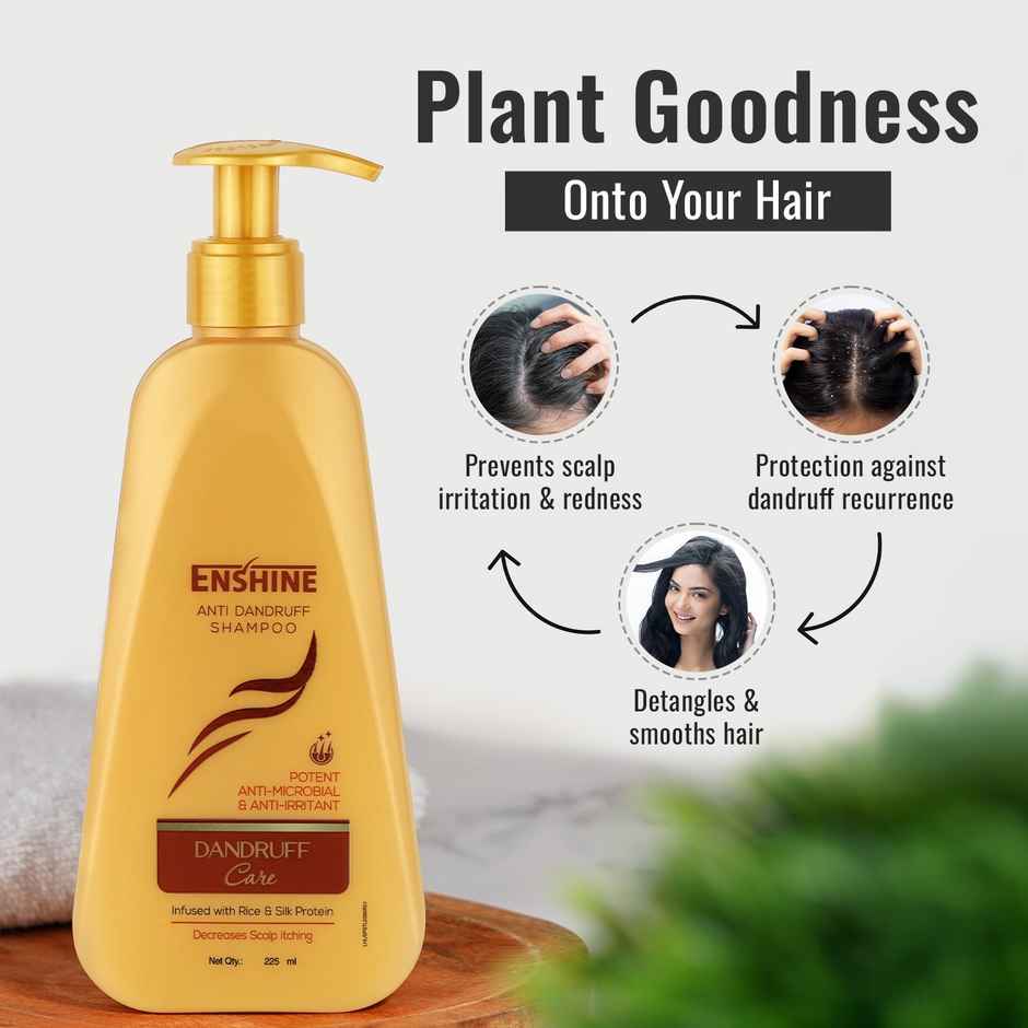 Enshine Anti-Dandruff Shampoo | Fights Flakes & Soothes Scalp | Removes Itchiness & Dryness