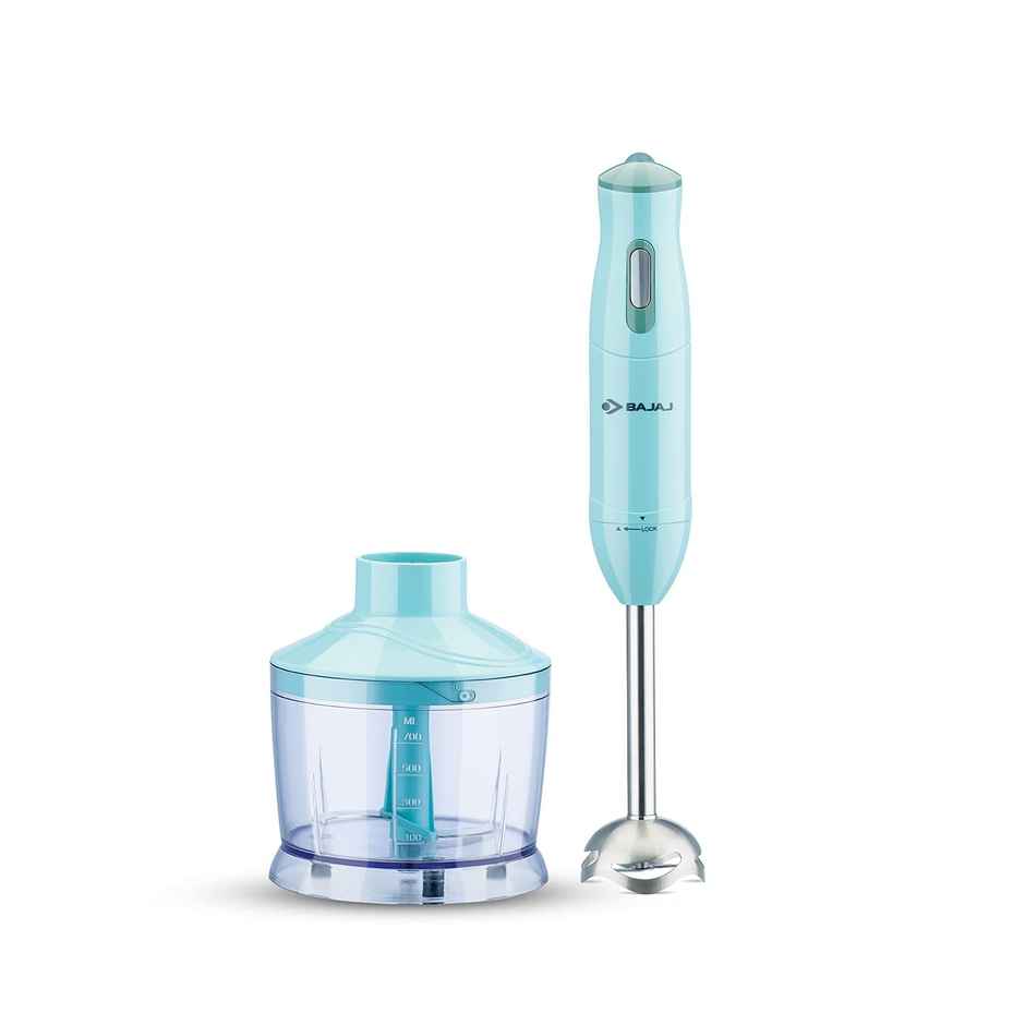 Bajaj Hb 22 Stainless Steel Silent 300W Hand Blender (Light Blue)