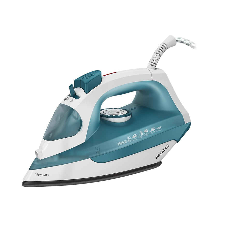 Havells Ventura 2000 Watt Steam Iron with Self Cleaning Function|Vertical & Horizontal Ironing