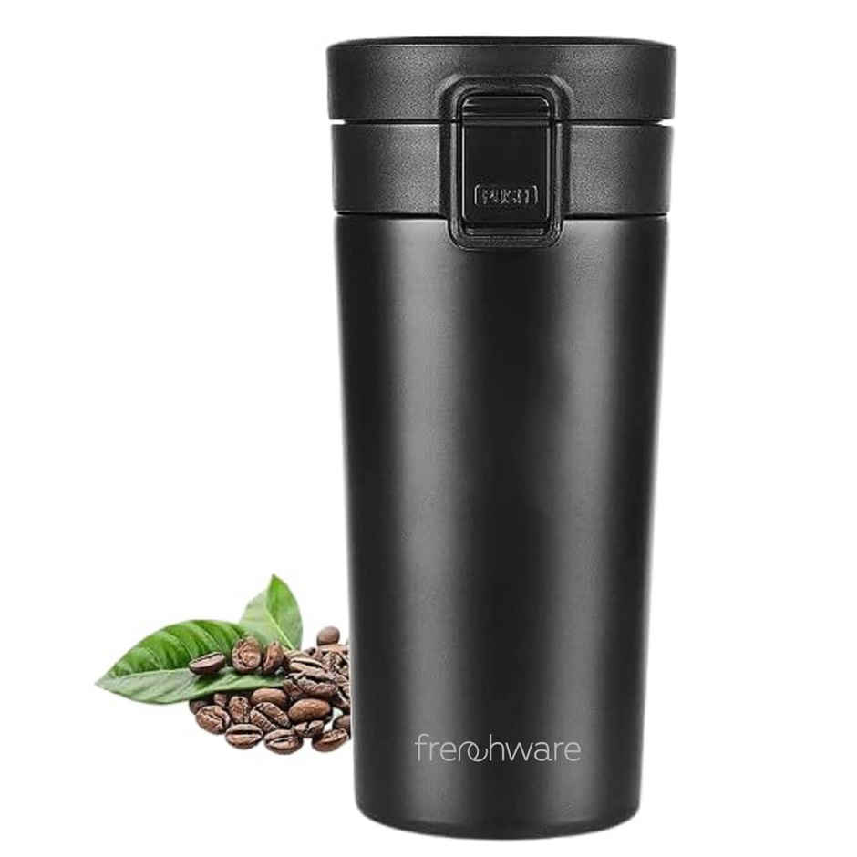 Frenchware Insulated Coffee Stainless Steel Travel Mug | Black - 300 ml