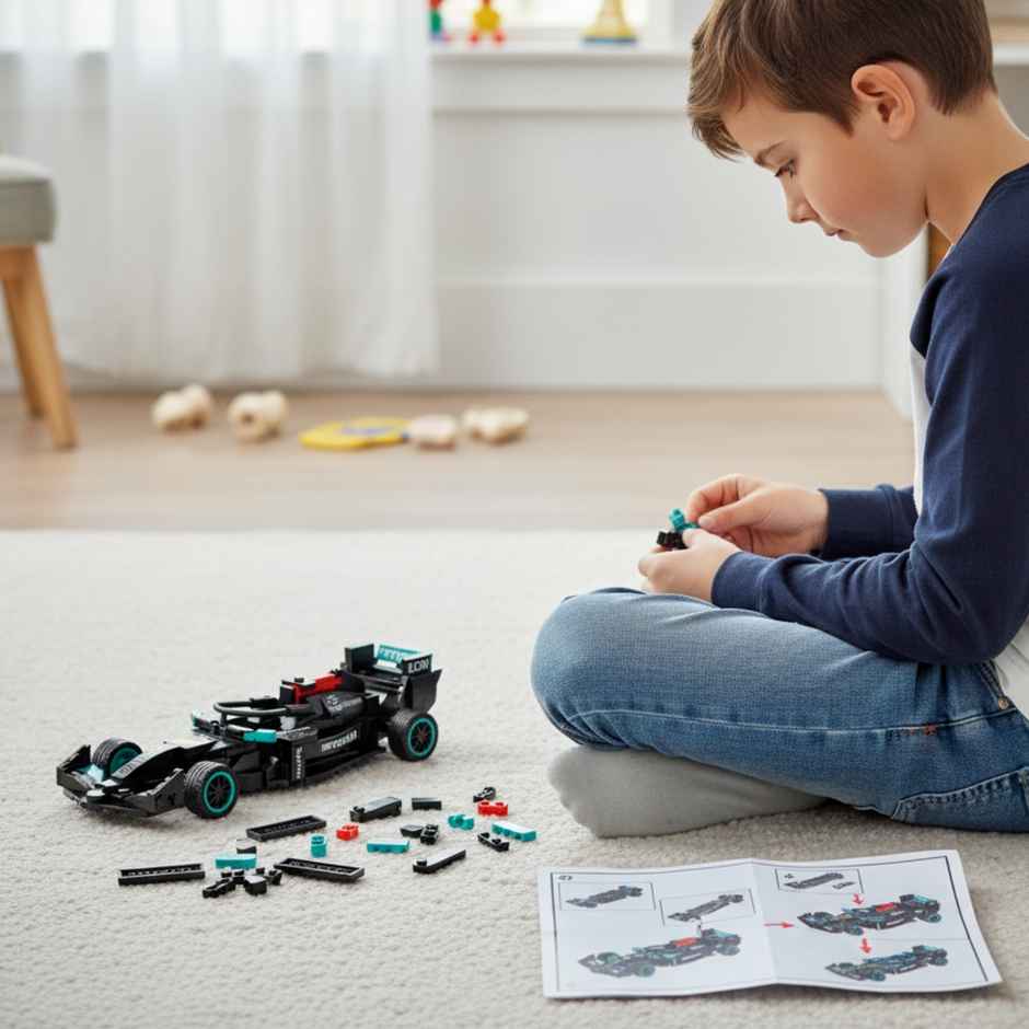 Apex Carbon-X Ghost F1 Building Blocks 226 Pieces | STEM Construction Toy