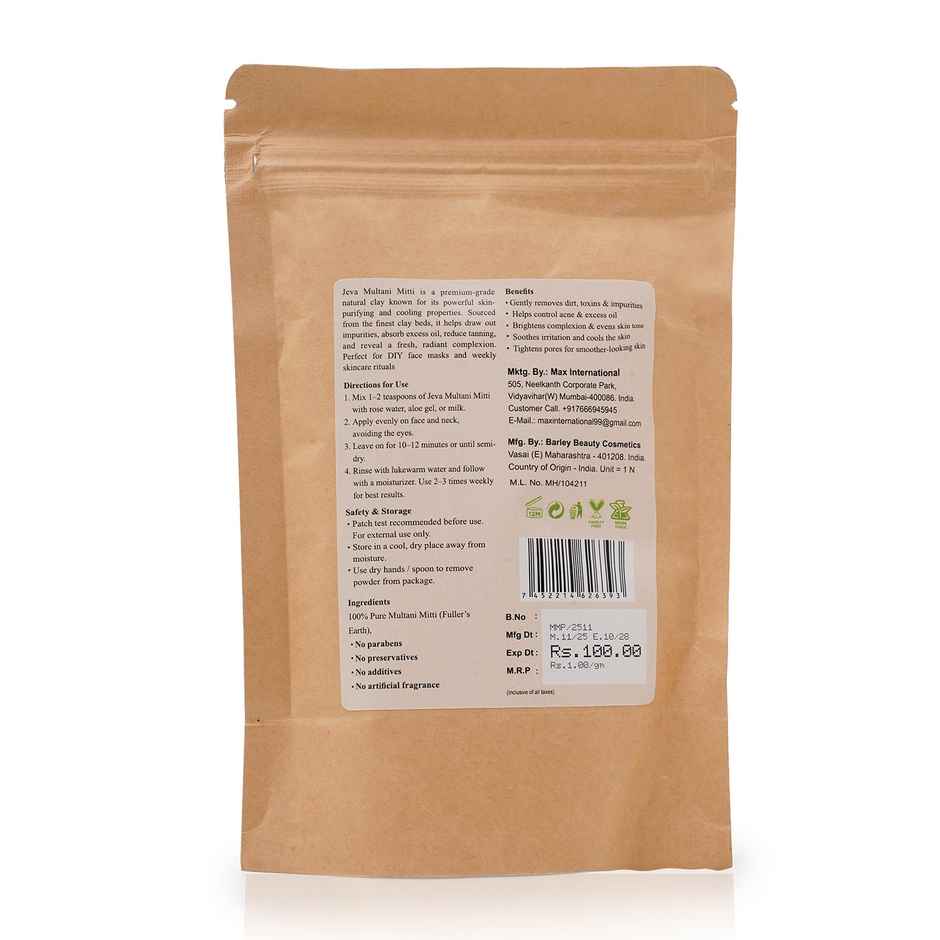 Jeva Multani Mitti Powder Face Pack | Deep Cleansing & Oil Control