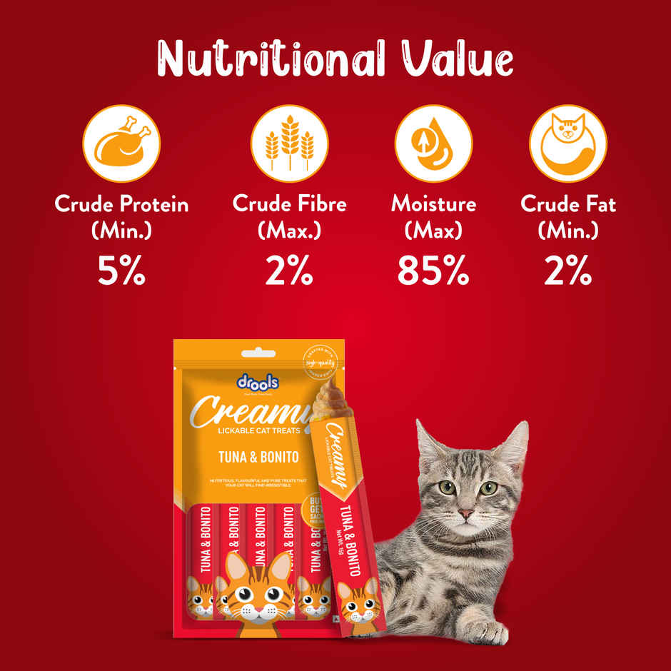 Drools Creamy Lickable Cat Treat - Tuna & Bonito