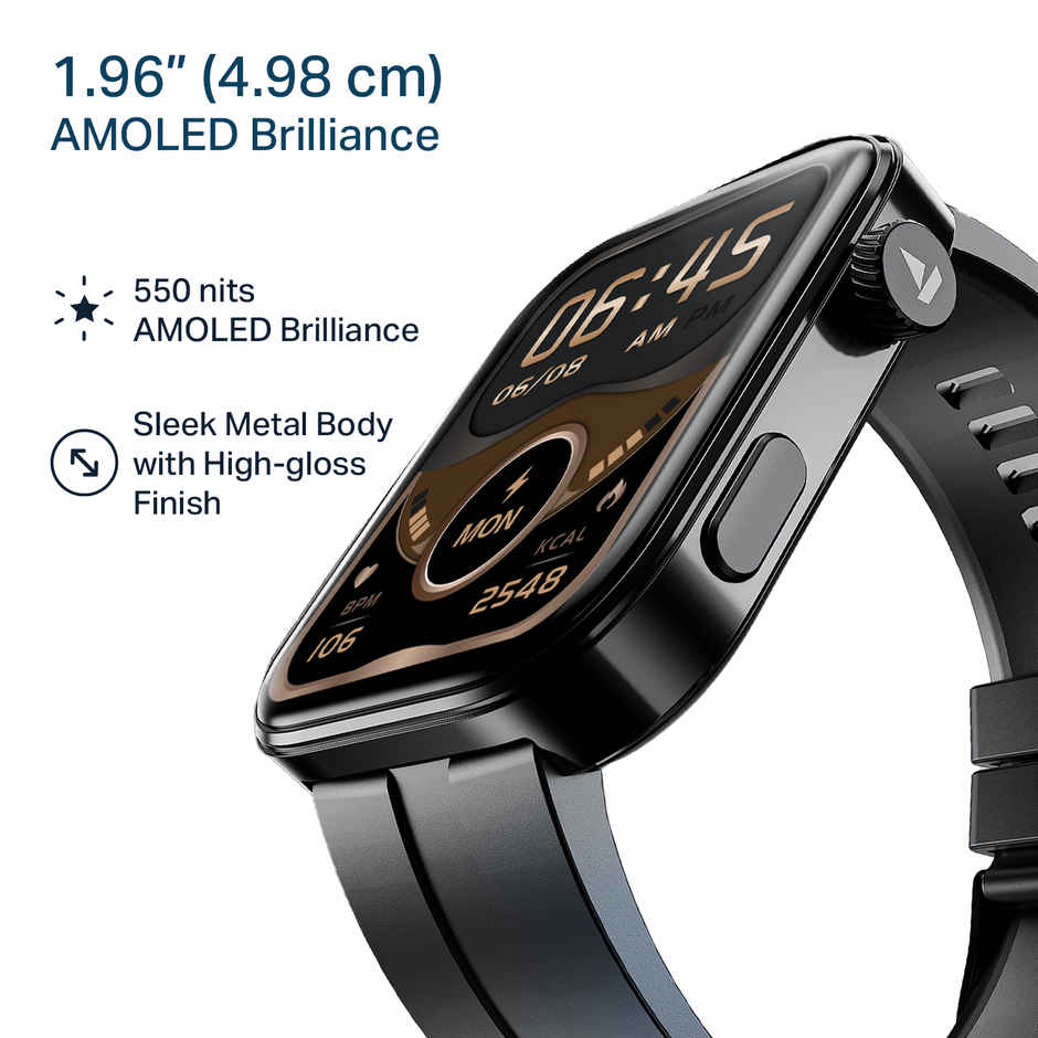 boAt Chrome Endeavour 196 AMOLED Metal Unisex | Active Black