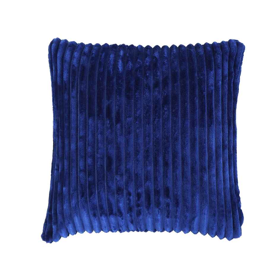 Status Ribbed Memory Foam Cushion 40 x 40 Cm - Blue