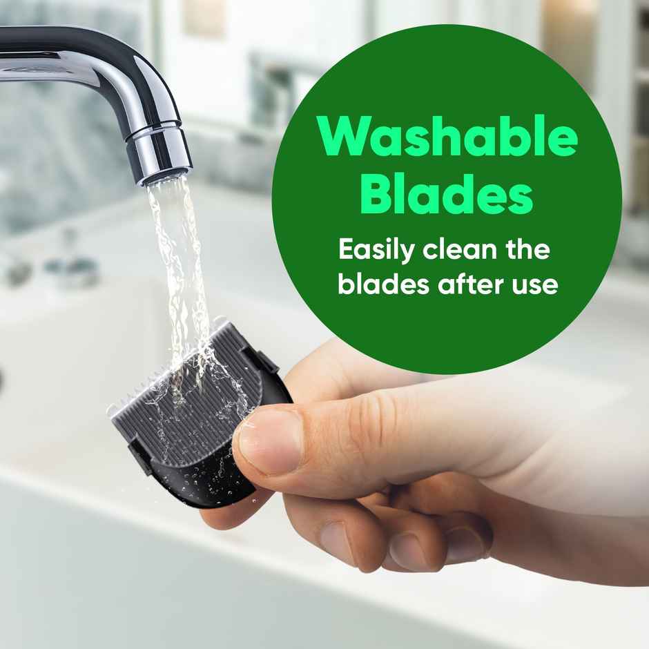 VEGA P-2 Beard Trimmer for Men with 160 Min Runtime, 2 Comb Attachment, Type-C Fast Charging VHTH-26