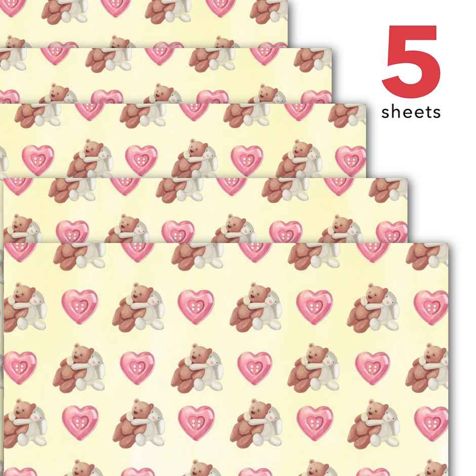 Tiger Notes Gift Wrap | Yellow Teddy