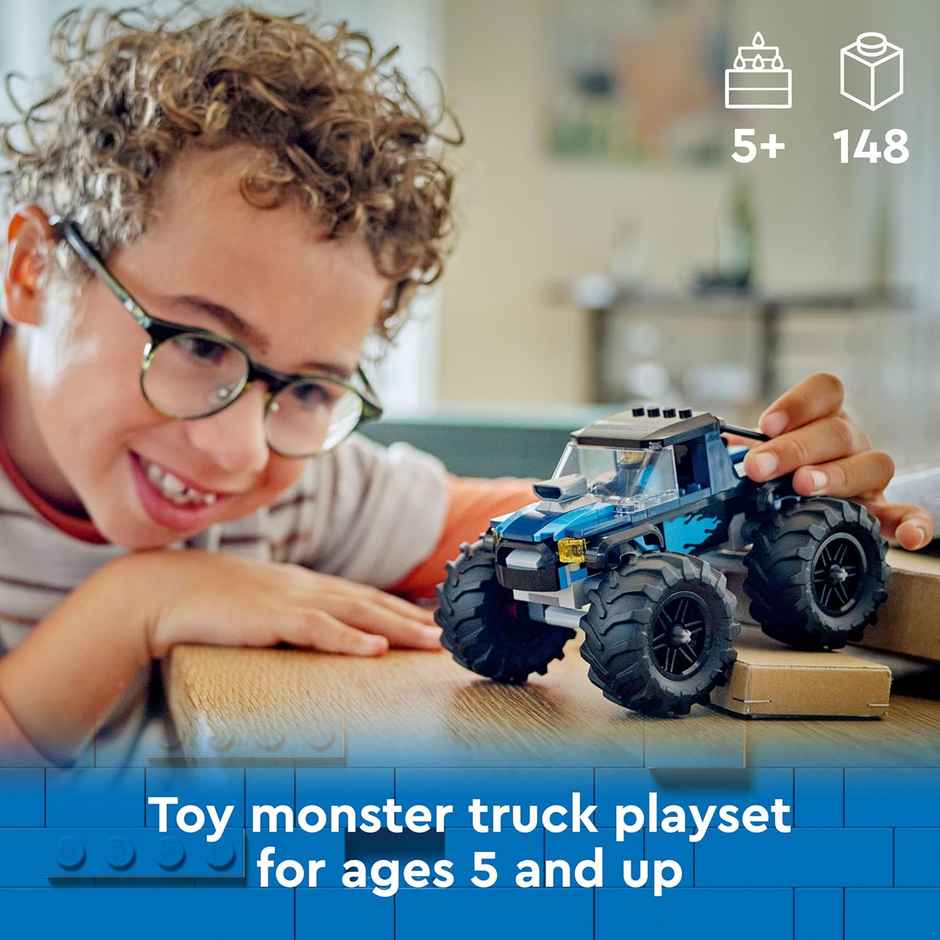 Lego City Blue Monster Truck Off-Road Toy (148 Pieces)