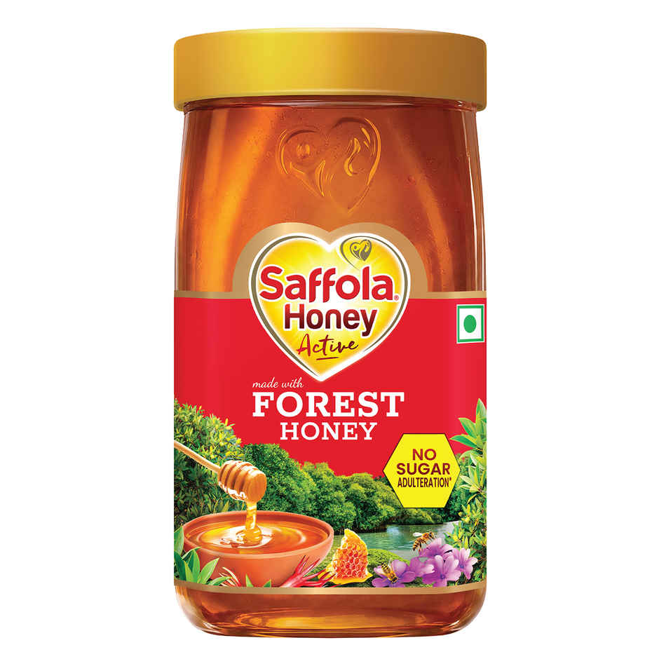 Saffola Honey Active, Made with Forest Honey, Pure Honey, No sugar adulteration